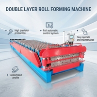 Machine de formage à froid pour tuiles de toit en acier coloré à double couche, prix usine