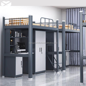 <span class=keywords><strong>Lit</strong></span> <span class=keywords><strong>superposé</strong></span> moderne à deux étages, dortoir scolaire, chambre à coucher, salon, appartement - Lits de dortoir en gros, lits doubles - Product Image 5