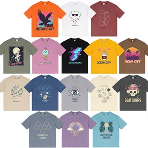 Camisetas Personalizadas de Algodón 100% para Hombre, Diseño de Dibujos Animados, Impresión Serigráfica, Tejido Transpirable de 220g, Antiarrugas - Product Image 3