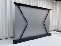 Écran de projection motorisé ALR pour sol, home cinéma intérieur, 92 pouces, 4K, argenté, électrique, projection 4K HD, 3D actif