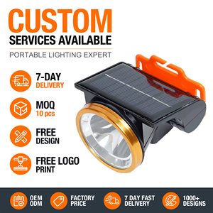 Lampe frontale <span class=keywords><strong>LED</strong></span> ultra-lumineuse à longue portée pour la pêche nocturne et l'exploitation minière, rechargeable à l'énergie <span class=keywords><strong>solaire</strong></span> - Product Image 1