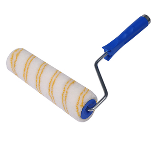 Rouleau de peinture de 10 pouces de haute qualité à double rayures jaunes en polyamide, thermocollé, à dégagement rapide, personnalisable, support OEM - Product Image 4