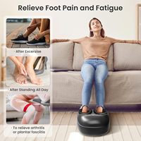 Comfier Foot Massager Machine Avec Chaleur Shiatsu Pétrissage Air Pression Pieds Masseur pour Fasciite Plantaire Neuropathie
