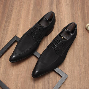 Zapatos Formales de Negocios de Estilo Británico Versátiles y a la Moda para Hombre, de Cuero, con Punta en Pico, con Cordones, Acabado Mate, Cómodos y Transpirables - Product Image 5