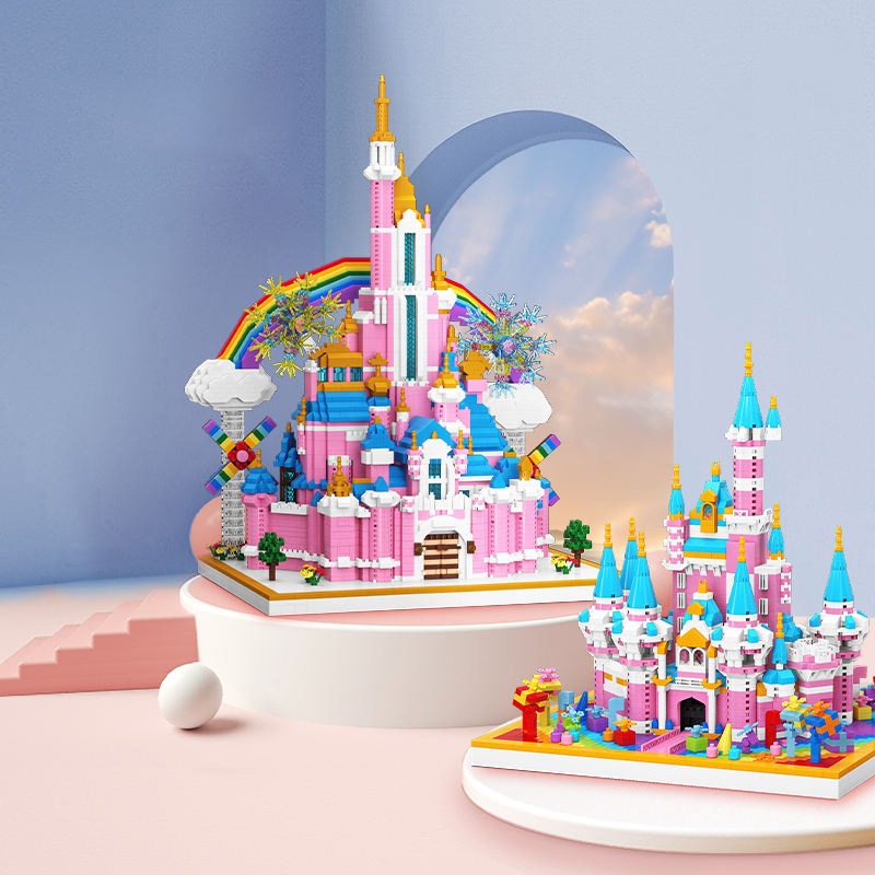 Rainbow Castle Model DIY Assembly Toys - Educational Fun