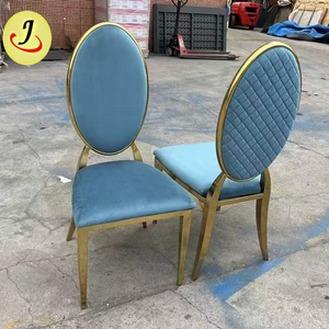 Chaise de banquet empilable moderne bon marché d'hôtel d'acier inoxydable d'or d'événement de mariage à vendre - Product Image 1