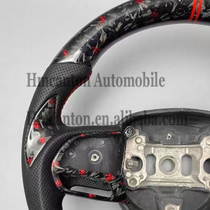 Nuevo Volante Deportivo de Fibra de Carbono Forjada con Agarre de Cuero Perforado para Dodge Challenger - Product Image 2