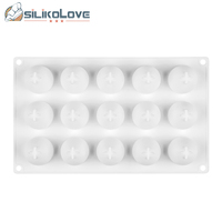SILIKOLOVE DIY 3D Gâteau Aux Fruits Mousse Moule En Silicone 15 Cavité Fraise Français Mousse Gâteau Moule En Silicone