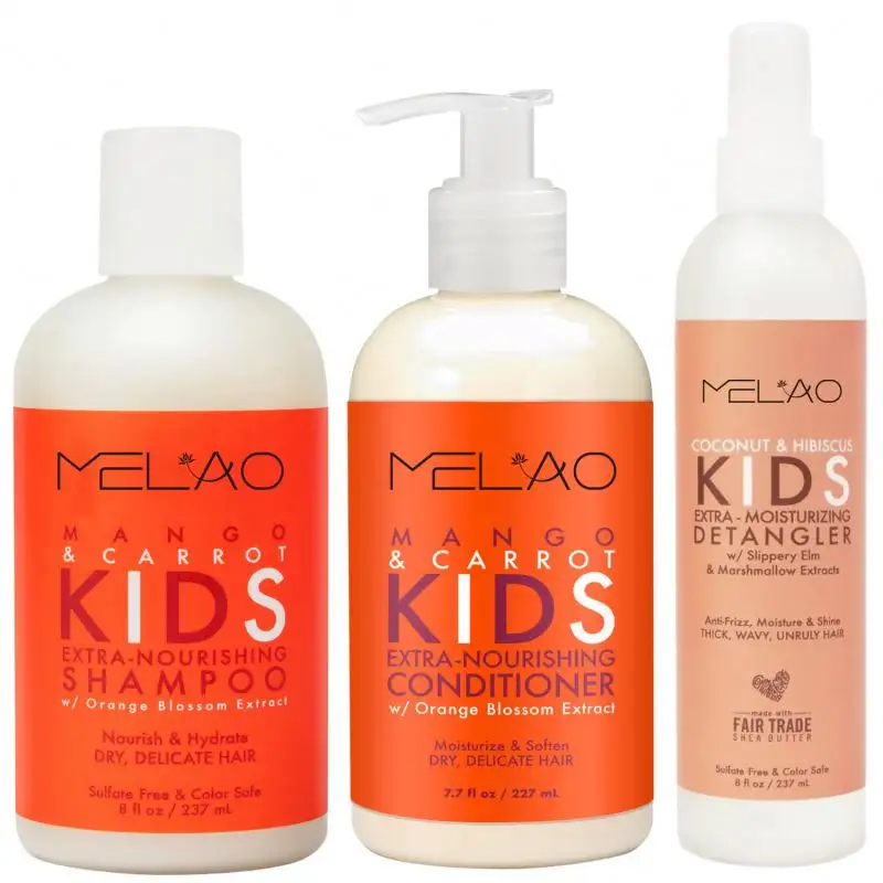 OEM Private label Natural Professional high-quality Moisturizing Nourishing Refreshing kids hair care set