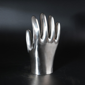 Stainless Steel Hand Sculpture Decorative Ornament Office Home Minimalist Design Irregular Shape Single Piece Package - Product Image 3