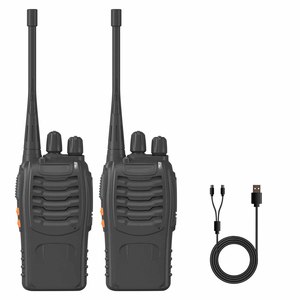 Portable Mobile Handheld Two Way Radio Ham Radio Walkie Talkie 5W 3-5km Range 1500-2000mAh <b>Battery</b> - Product Image 1