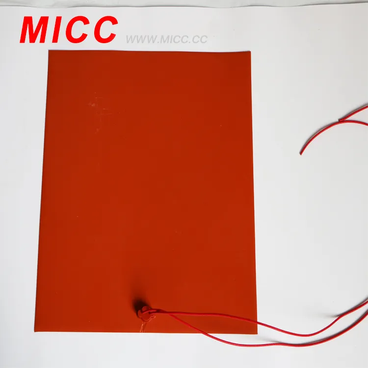MICCプロフェッショナルシリコン加熱プレート3D印刷ホットベッド電気ヒーターシリコンゴムフレキシブルホットプレート接着剤付き