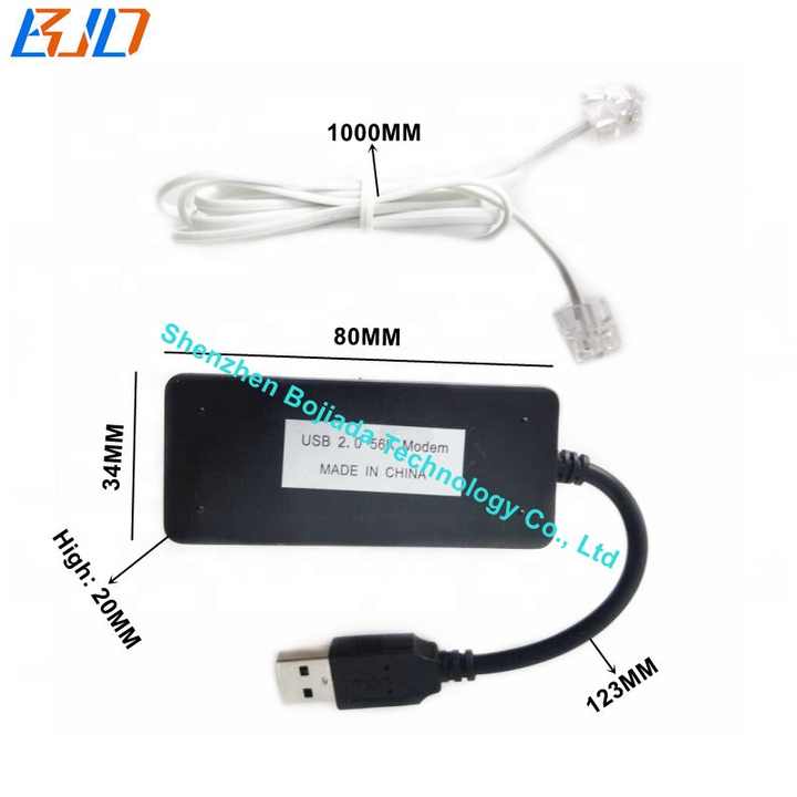 Usb Modem Rj11 USB Fax Modem مزدوج منفذ RJ11 56K V.92 V.90 Conexant CX93010 معرف ...