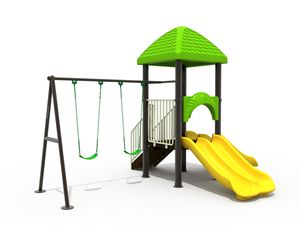 Vườn sử dụng thú vị trẻ em sân chơi ngoài trời trượt với Swing - Product Image 3