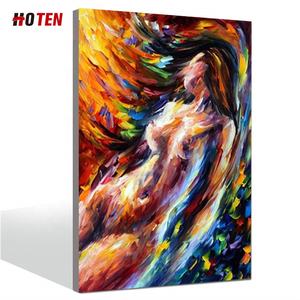 Bella giovane donna di danza Sexy dipinto a mano pittura a olio astratta su tela nuda immagine posteriore per camera da letto importazione cina - Product Image 1