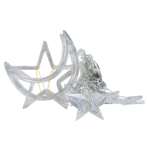 Led Copper Wire Star Light String, Ry Sky, Christmas Festival Fivepointed Curtain , <strong>Ins</strong> Popular and Moon - Product Image 5
