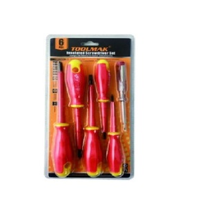 5 Piece Insulated <b>Screwdriver</b> <b>Set</b> With Voltage Tester For Electrical Work - Product Image 2