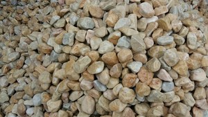 Photographie de blocs blancs en pierres, pierres d'aménagement paysager sèches, roche de rivière - Product Image 5