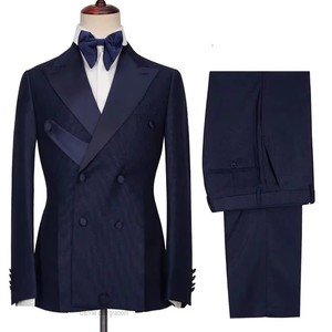 Costume décontracté de haute qualité pour <span class=keywords><strong>homme</strong></span>, <span class=keywords><strong>smoking</strong></span> de marié, <span class=keywords><strong>veste</strong></span> de costume ajustée pour <span class=keywords><strong>homme</strong></span>, deux pièces - Product Image 2