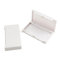 Boîte d'emballage de cils rectangle blanc en plastique avec boucle magnétique