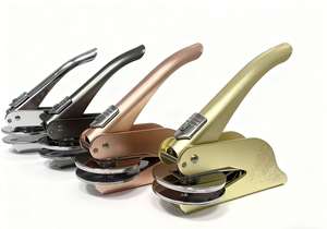 Sello de mano de acero para grabado de logotipos, emblema personalizado, sello de relieve para logotipos, sello metálico, sello de mano - Product Image 5