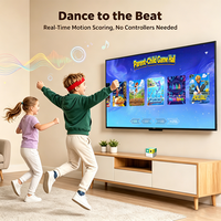 Boîtier TV Android 14 AI pour jeux avec caméra grand angle, 2 ports USB pour l'extension