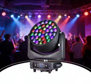 Luz de Escenario LED DMX512 AC100-240V 37 LEDs con Efectos de Vórtice Caleidoscopio, Carcasa de Aluminio y Plástico para DJ y Conciertos - Product Image 1