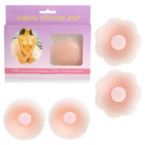 Ladies nude boobs cover with non-woven sticker invisible silicone nipple bra