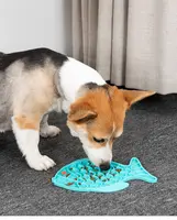 Özel köpek yalamak mat vantuz ile silikon evcil hayvan malzemeleri amazon yavaş besleme pedi köpek bakımı dağıtıcı köpek yalamak mat