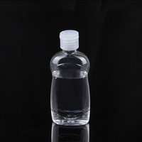 Bouteille pompe en plastique PET transparente de 110 ml et 200 ml pour gel douche bébé, shampoing, savon liquide, soin de la peau, lait, bouteille à presser