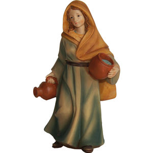 Figurines de crèche de Noël ZICOM Allemagne 7 cm, servante avec deux cruches, modèle 9069-K181-42 - Product Image 1