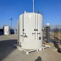 Tanque Criogénico de Acero Inoxidable para Almacenamiento de LOX/LCO2/LIN a Baja Temperatura, Diseño ASME, Doble Pared, para Microbulk