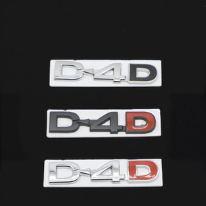 Emblema 3D de Metal Cromado con Letras D4D, Adhesivo Reutilizable para Autos, para Highlander, Yaris, Avensis - Product Image 3