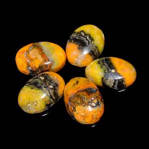 Cabujón de Jaspe Abeja Natural Yashee, Forma Ovalada de 16x12 mm, para Fabricación de Joyas, Suministro de Piedras, Sanación de Chakras - Product Image 2