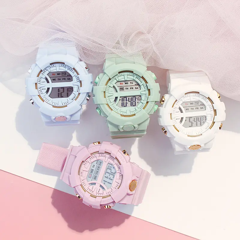 Wholesale casual watch men Colorful Electronic luminous Sport Watch Cool Digital shock Watches For Boys Students Gift