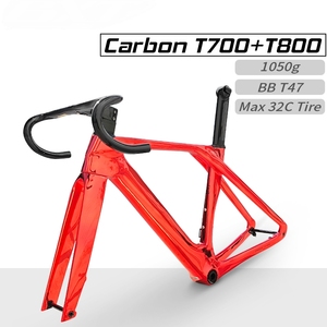 Khung xe đạp đường trường bằng carbon hoàn toàn ẩn, nhẹ, khung xe đạp đường trường bằng carbon, trục giữa T47, khung xe đạp đường trường bằng carbon khí động học - Product Image 2