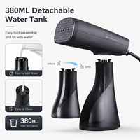 Défroisseur Vapeur Portable 380ML avec Réservoir Amovible, Défroisseur Vapeur à Main, Fer à Vapeur de Voyage