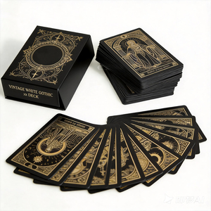 Juego de Cartas del Tarot de Lujo Doradas, Diseño Original, Baraja Holográfica con Guía para Adivinación - Product Image 5