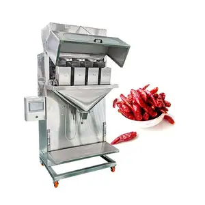 High Speed Rice Soybeans Vibratory Weigh Filler Granule Packing Machine Weight Filling Machine particle packaging machine