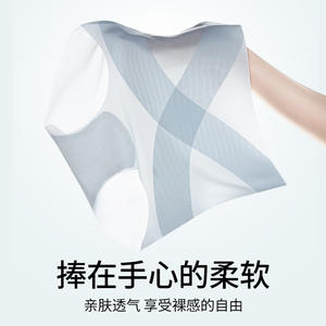 Pantalones ajustados <span class=keywords><strong>de</strong></span> cintura alta cruzados ultrafinos para mujer Pantalones moldeadores <span class=keywords><strong>de</strong></span> borde no rizado para transpirabilidad - Product Image 5