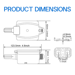 YHCMETER CA052 Sonda transmisora de temperatura y humedad, Material plástico <span class=keywords><strong>Modbus</strong></span>-RTU, longitud de sonda de 60mm, alta temperatura, IP67 - Product Image 4