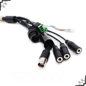 유연한 차폐 PVC 절연 순수 구리 도체 RJ45 맞춤형 CCTV 보안 카메라 모니터링 배선 하네스 220V 정격 - Product Image 6