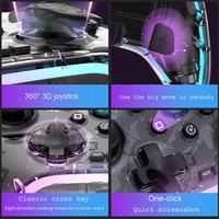 Manette de jeu sans fil RGB LED BT Joypad avec moteur vibrant Nouveau contrôleur pour PC pour PS3 pour PS4 IOS Android Switch