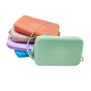 Sac de maquillage en silicone écologique à suspendre, pliable, motif bonbons, avec fermeture éclair, idéal pour les voyages - Grande Vente - Product Image 5