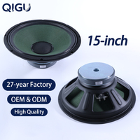 Haut-parleur de 15 pouces, bobine vocale de 65,5 mm, aimant en ferrite de 170 mm, caisson de basses professionnel, système audio, woofer médium-grave