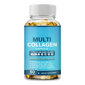 OEM Vitamin C asam Hyaluronic Biotin bebas Gluten Collagen Capsules 5.0 5 ulasan 15 pembeli