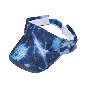 Sport Running Golf <span class=keywords><strong>Pare</strong></span>-<span class=keywords><strong>soleil</strong></span> Chapeaux de sport Tie -dyed Elastic Band Visor Cap - Product Image 5