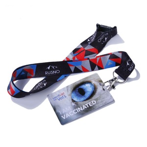 Factory Directly Custom Silk Screen/Thermal Transfer Printing Eco-Friendly Durable Colorful 2x90cm Polyester Lanyards ID Card