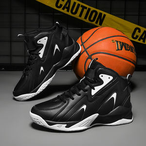 Zapatillas de Baloncesto Profesionales de Caña Alta con Logo Personalizado para Hombre, Tallas Grandes <span class=keywords><strong>US</strong></span> <span class=keywords><strong>15</strong></span> 16 EU 49 50, de Piel para Deportes al Aire Libre - Product Image 4