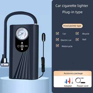 Dc12v מעובה משאבת אוויר חשמלית כבל צמיג מכונת אינפלציה לאופניים לרכב אופניים חשמליים אופניים לאובות חומר 150psi אוויר - Product Image 3